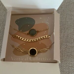 Verticall collective layering bracelet set. New.